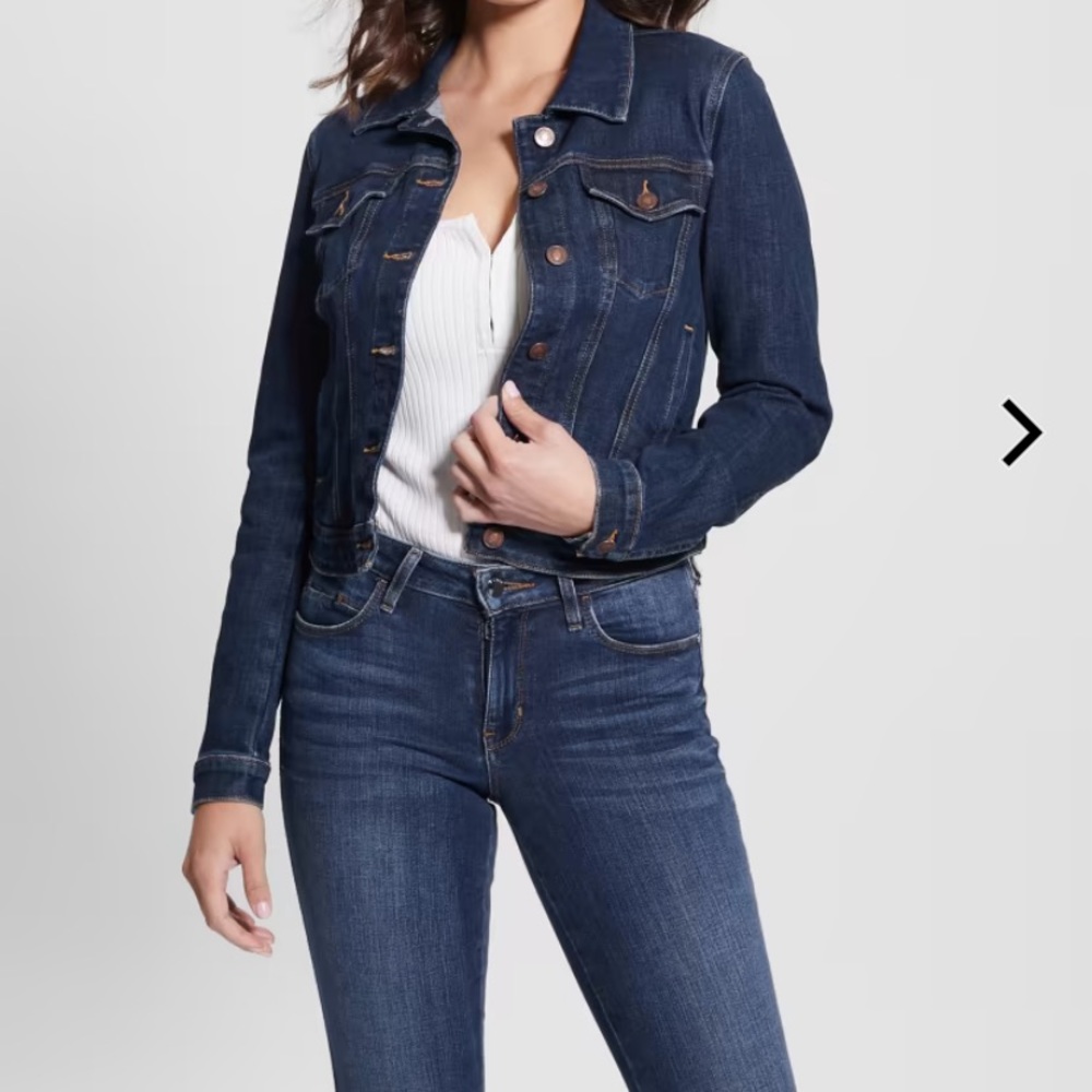 Blue jean jacket. Ladies Guess